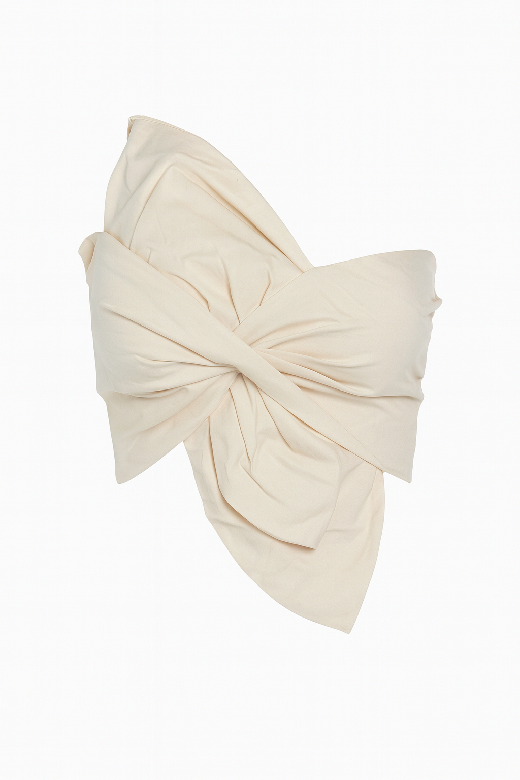 One-shoulder Flower Crop Top