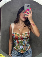 Multicolor corset