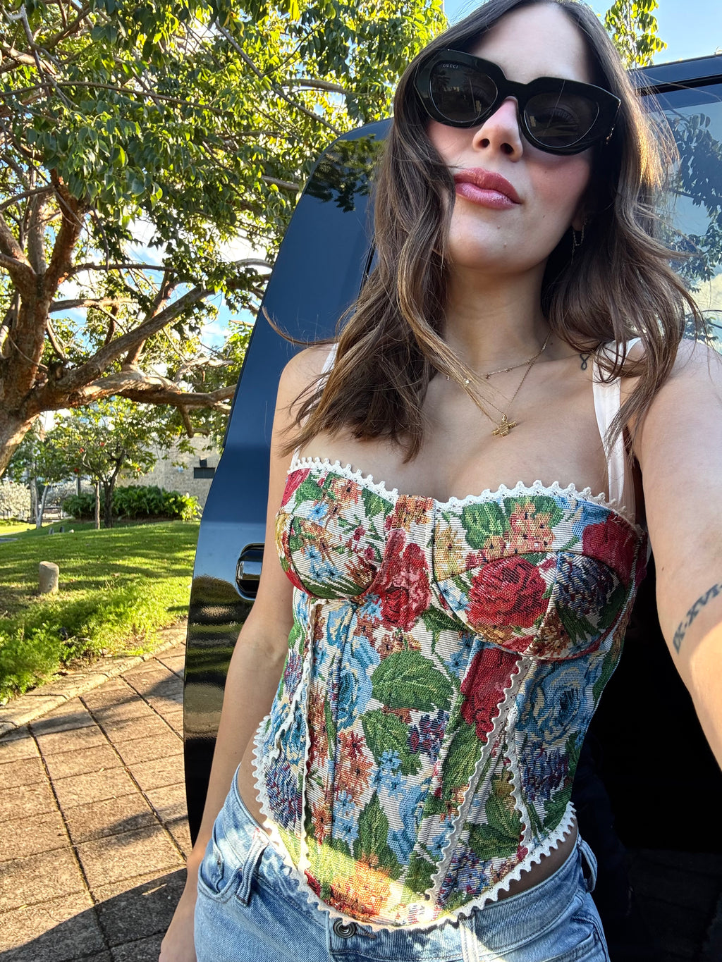 Multicolor corset